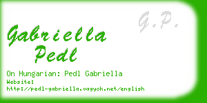 gabriella pedl business card
